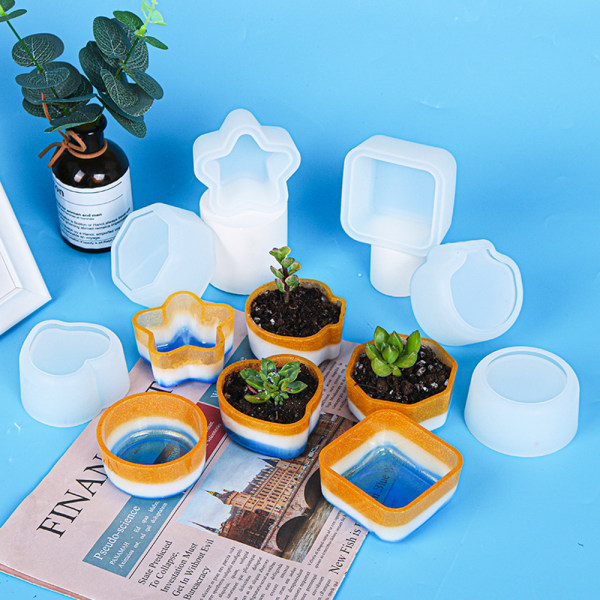 DIY-hartsform för växter, DIY-blomkruksformar, planteringskruksform,