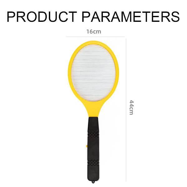 Elektrisk flugsmällare – Tennisracket med säkert att röra vid nät – Dödar insekter, knott, myggor och buggar