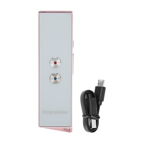 Översättningsenhet Stödjer 74 Språk 70 Accenter Realtid Bluetooth 5.0 99% Noggrannhetsgrad Handhållen Smart Röst Översättare Roséguld