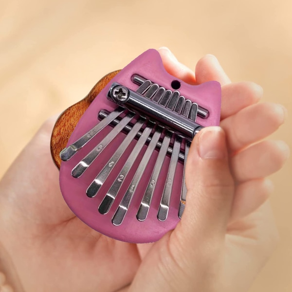 Mini Kalimba 8 Keys Peukalo Piano Söpö Kannettava Finger Piano Puu