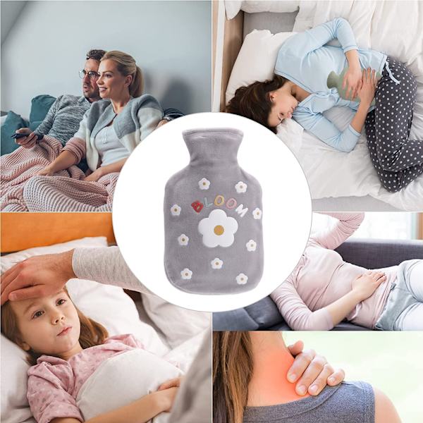 Varmvattenflaska, för smärtlindring varm terapi, bra present till
