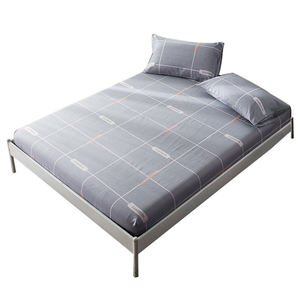 100% Bomulls Mjuk Bekväm Andningsbar Stretchlakan (180*200cm)