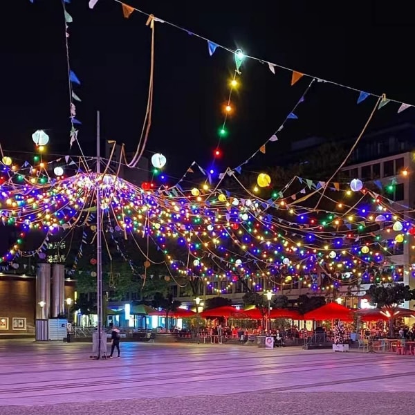 Ekstra lang 164ft 400 LED-lyskæde, indsæt fe-lyskæde