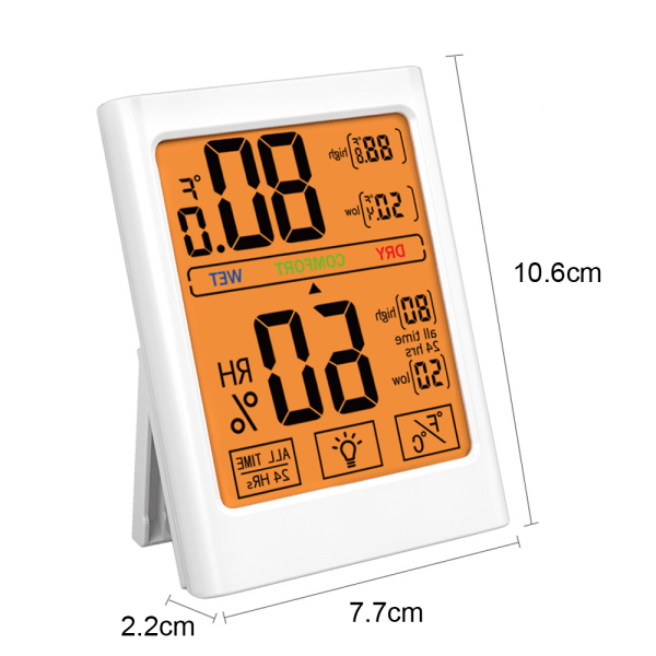 Innendørs temperatur- og hygrometer husholdningstermometer
