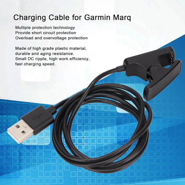 100CM USB-latauskaapeli Garmin Marq -sarjan kelloille - Vaihtokellon laturin kaapeli