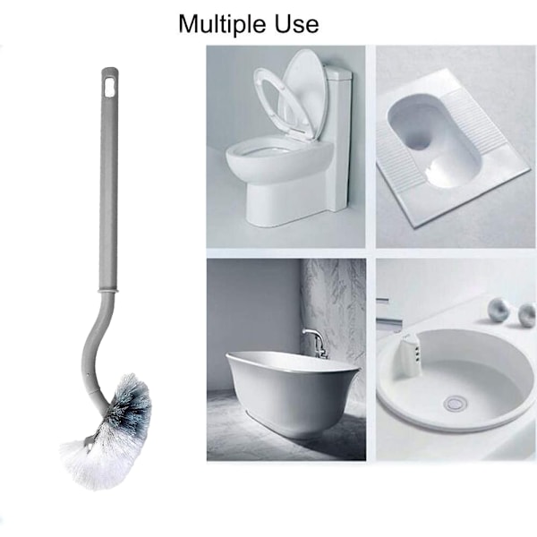 Toalettborste för badrum, böjd design
