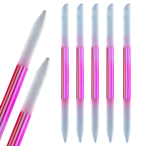 Glass Cuticle Pusher Cuticle Stick Set Dobbeltsidig Negl