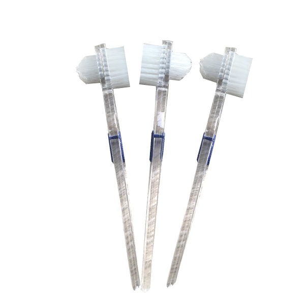 3-pack tandprotesborste Rengöringsverktyg för löständer Dubbelsidigt