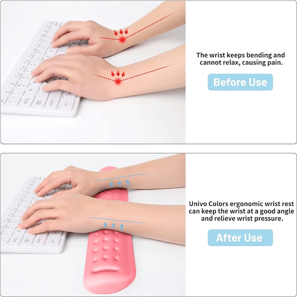 Ultra fint Memory Foam tastatur håndledsstøtte blød gel ergonomisk