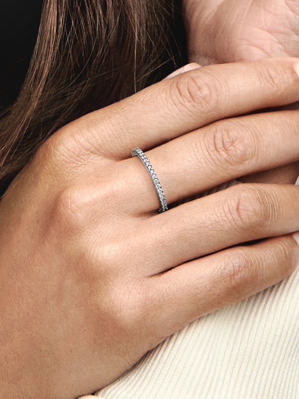 Pandora - Sparkling Ring - Sterling Silver Circumference: 58mm