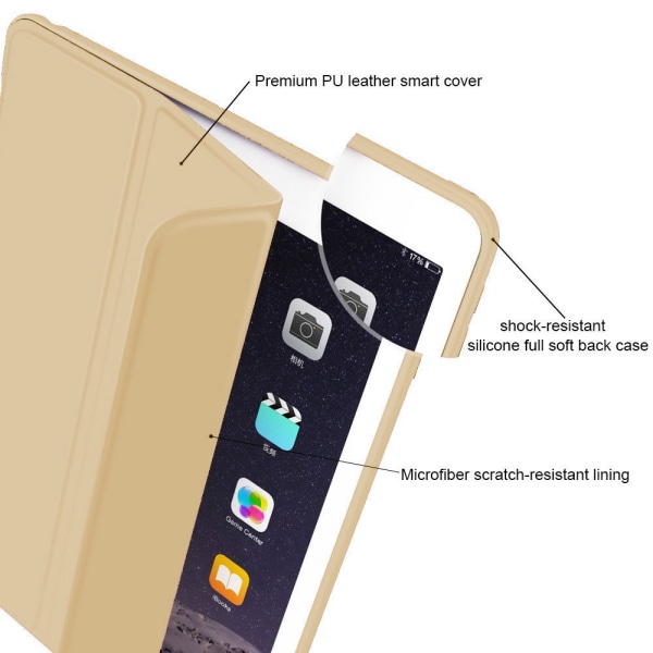 Smart case för IPad Air 2 , smart case genomskinligt
