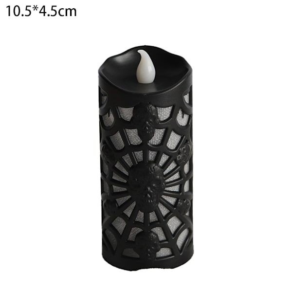 12PCS/4PCS Hodeskalle Edderkoppnett Lampe Stearinlys Dekorasjon LED Hor