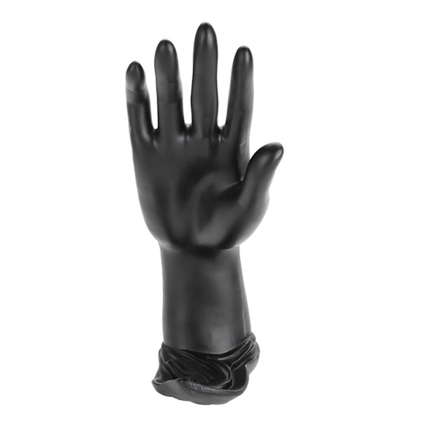 Resin Mannequin Hånd Finger Smykker Ring Armbånd Display Holder Stativ (Resin Sort)