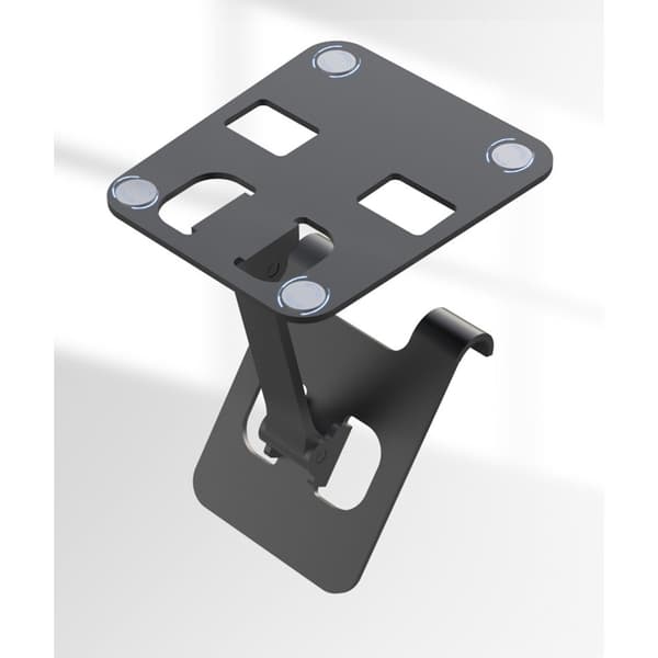 Smartphone Dock Mount Foldable Desk Mobile Phone Support Holder Angle Height Adjustable Phone/Tablet Stand Gray Gray 0.1