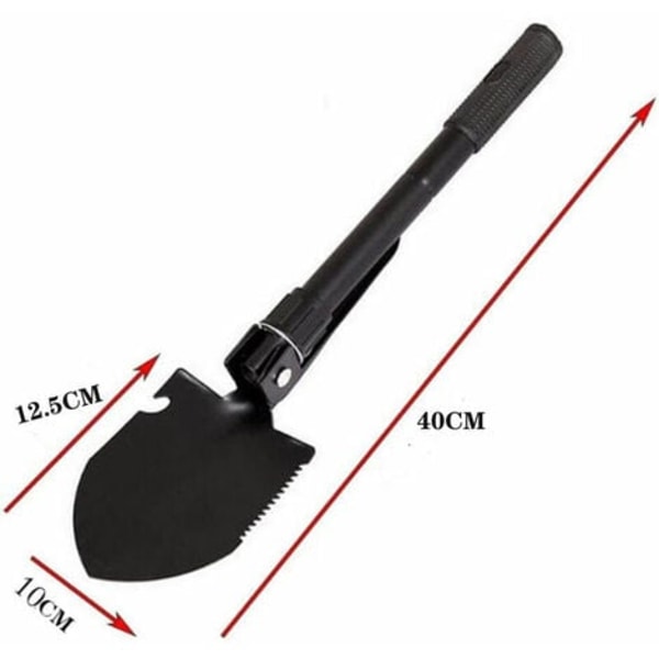 Fiske multifunktionsverktyg spade bil bärbar liten spade