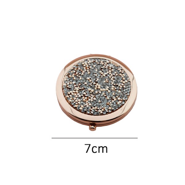 Spegelsmink Mini Mix Diamant Makeup Sminkspegel Fällbar Mini