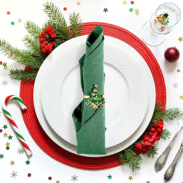 Set med 12 julservettringar, julservettringar guld jul