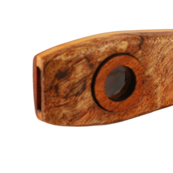 Kazoo Flöjt Lönnträ Flöjt Musikinstrument med Membran för Spela Uppträdande