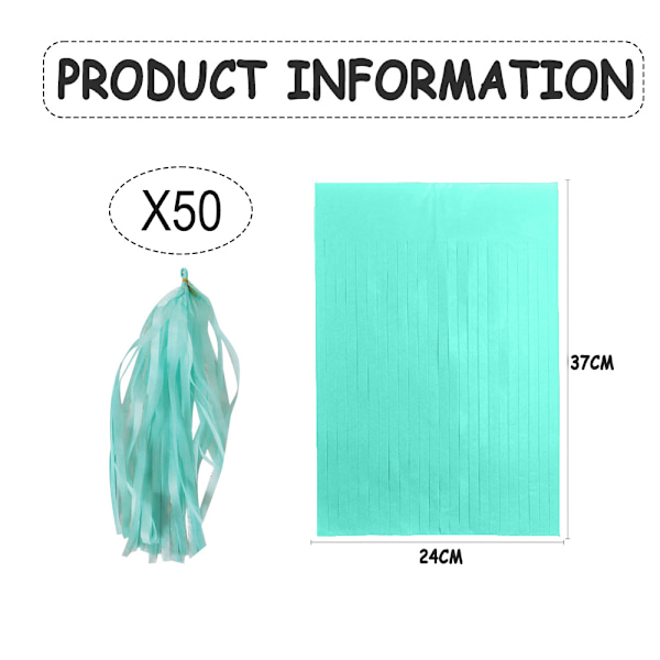 10Bag Paper Tassels Garland Banner - Tissue Paper Tassels for