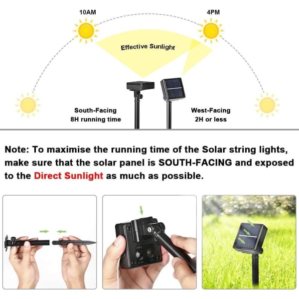 Solar julelys utendørs, BrizLabs 24M 240 LED