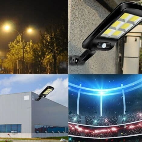 LED solcellegadelampe SOLAR LED LAMPE 500W / 6000K