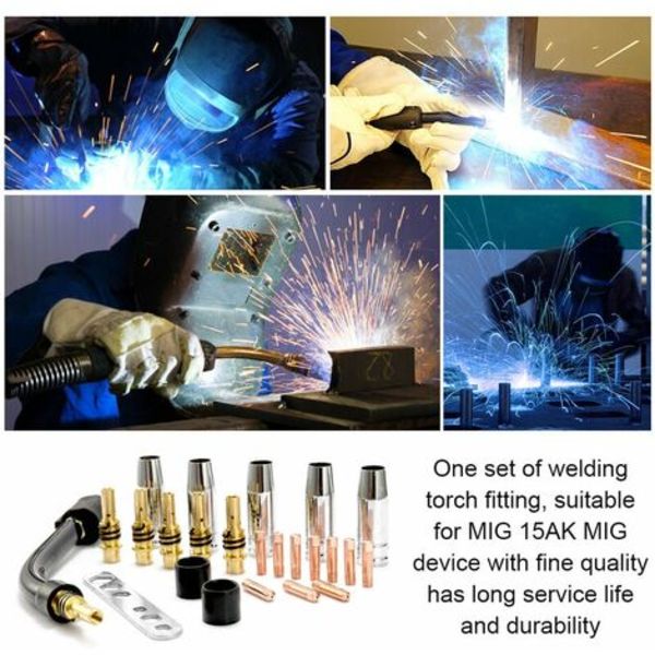 Dysespids Kontakt Dysespids Spids Holder Kit, MB15 15AK MIG Loddebrænder Tilbehør