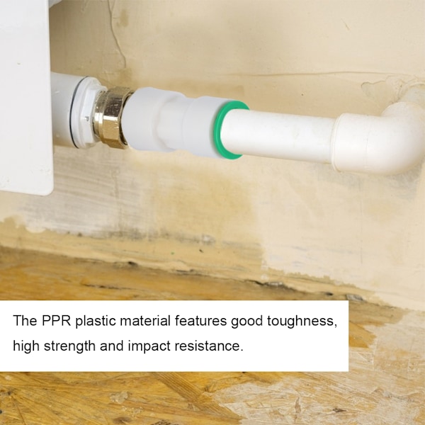 Hona GHT x Hona NPT Adapter, Kompatibel med Varmt och Kallt Vatten, PPR-plast Säkerställer God Seghet och Hög Hållfasthet för Dina VVS-behov