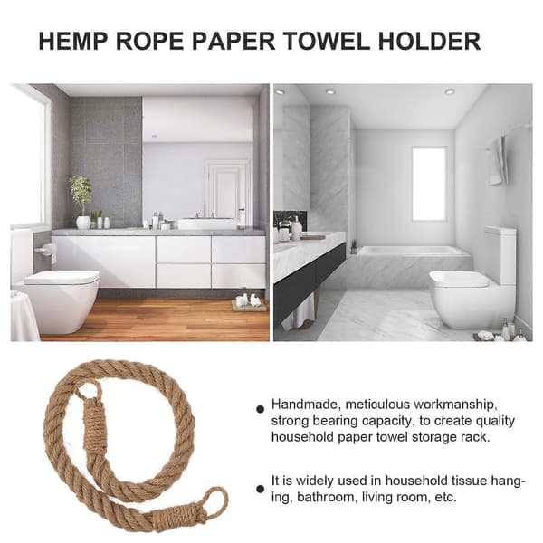 Toiletpapirholder Retro Hampereb Design til Hjemmebrug 2 Stk.