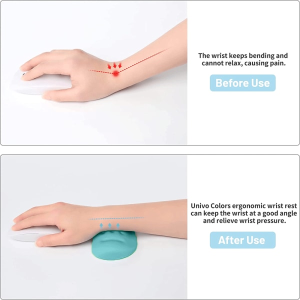 Minneskum håndleddsbeskytter Myk gel ergonomisk musematte håndledd