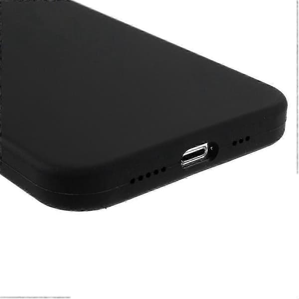 Til iPhone 14 Pro Cover Solid Silikone Stødsikkert Telefon Bagcover[TT] Black