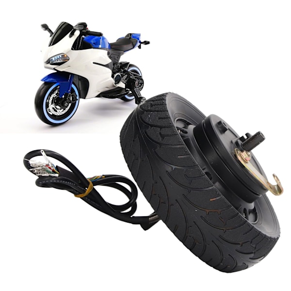 8 tommer Hjulnavsmotor Tromlebremse 36V‑48V 500W til 1200W 1400 RPM Vandafvisende Universal til Elcykel Scooter