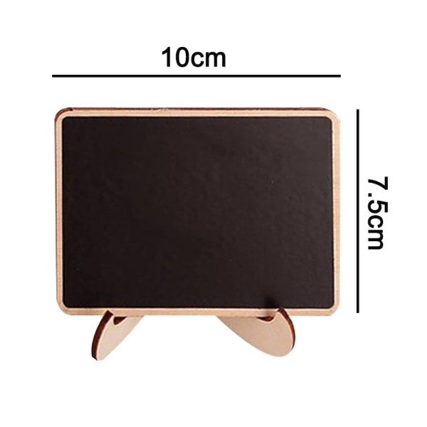20-pack mini svarta tavlor skyltar med flytande krita markör, liten W Square