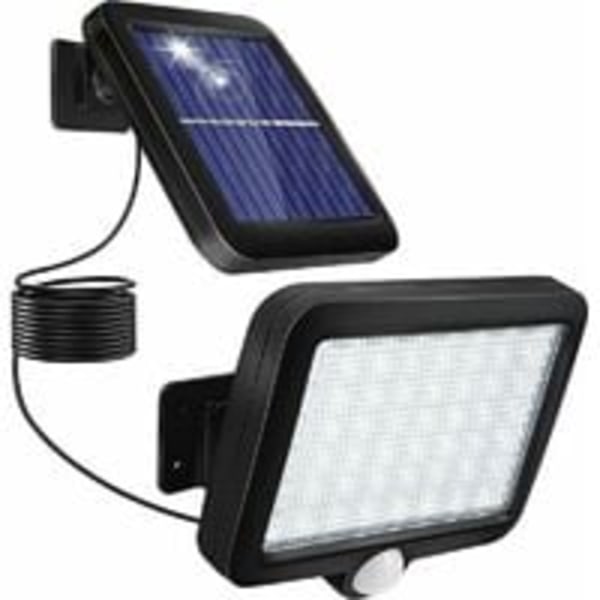Utomhus solcellslampa med rörelsesensor, utomhus solcellsbelysning vattentät Ip67 belysningsvinkel 120° solcells trädgårdslampa med 5M kabel för uteplats garage