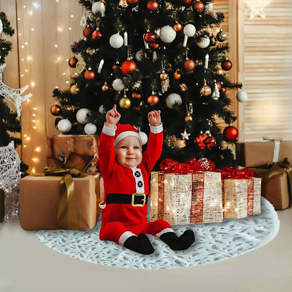 Stilig juletre skjørt og paljett snøfnugg