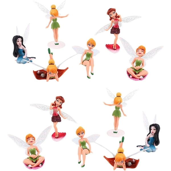 6Pcs Set Miniature Fairies Figurines Accessories, Planter Pot