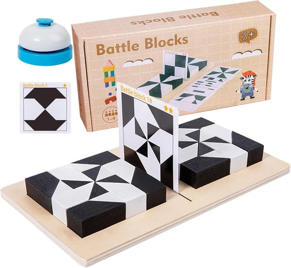Puzzle Blocks Toy, Educational Toys Pattern Blocks Hidden Block Puzzles, for Developing Thinking Ability, Brain Teaser