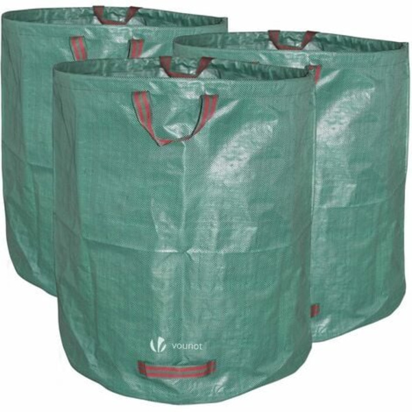 Trädgårdspåse 272L Set om 3 XXL-påsar