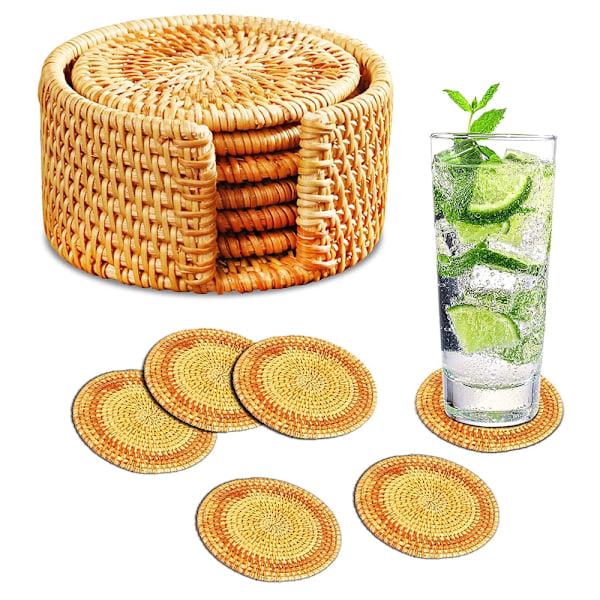 Rattan-alustat, tyylikkäät käsintehdyt punotut alustat, juhlalomiin
