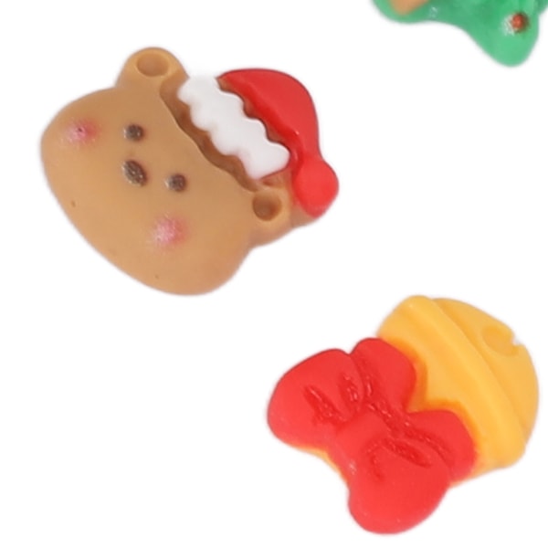 3 Påsar Nagelkonst Dekorationer Set Julstil Manikyr Dekorativa Ornament för Nagelsalong
