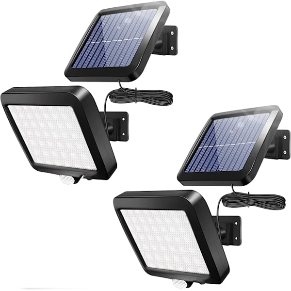 56 LED utomhus solcellslampa med rörelsesensor IP65 vattentät