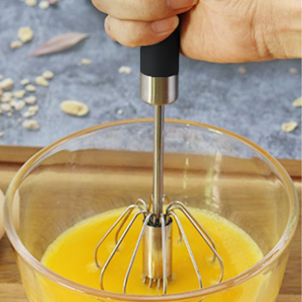 Housewares Press og Spin Visper - Sett med 2 - Rustfritt Stål