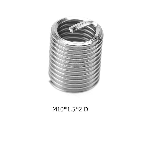 50 kpl M10 Ruostumattomasta Teräksestä SS304 Kierteinen Lanka Helikaalinen Ruuvi Kierteet ((M10*1.5*2 D)