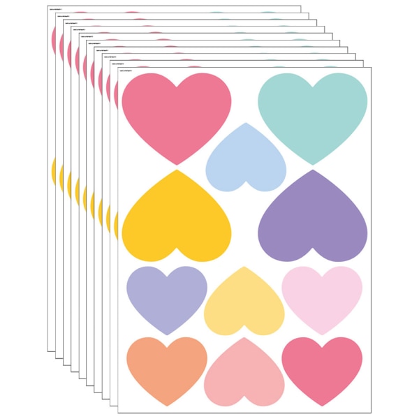 10 st tecknade färg väggdekaler konfetti strip prickiga kärlek