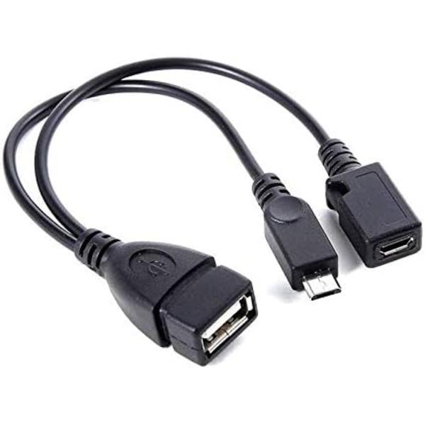 USB-portadapter, OTG-kabel och Power HOST-driven surfplatta