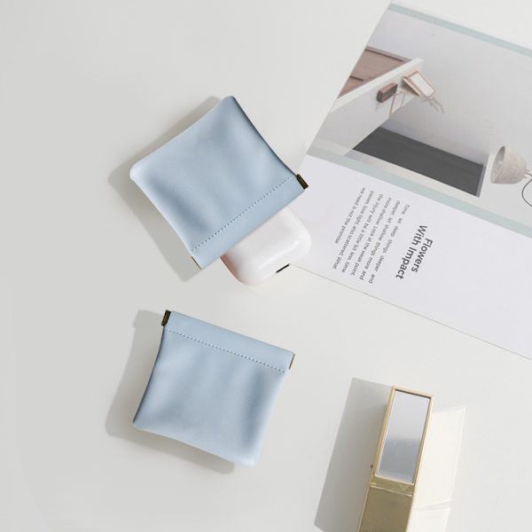 2-pack läderringspåse i läder