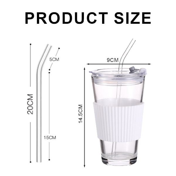 450ml kaffekopp, mjölkkopp, tekopp, glas, kopp med sugrör, kopp med lock, dryckeskopp med kopphållare