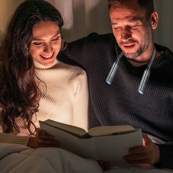 Halslæsningslampe 1100mAh Fleksibel LED Boglampe til Læsning