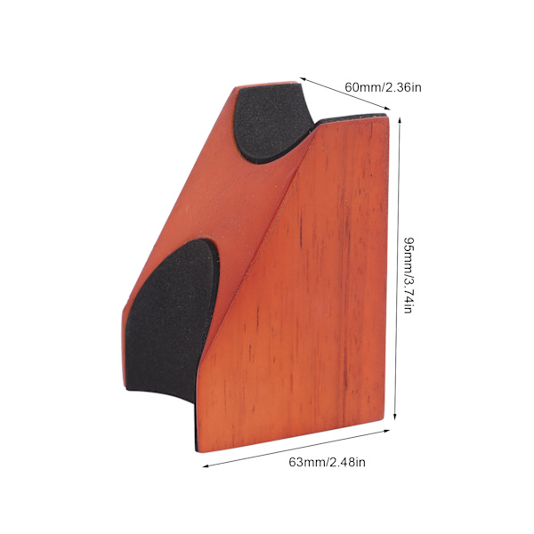 Guitar Halsestøtte Solid Træ Stabil Støtte Bærbar Guitar Ukulele Halsestøtte Pude
