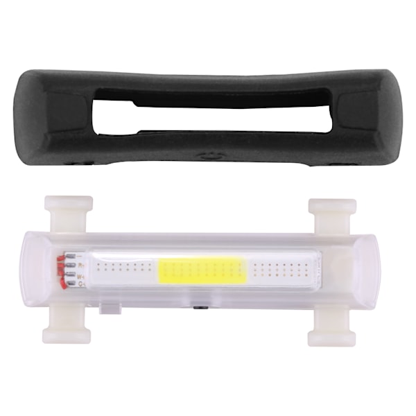 USB-oppladbart supersterkt LED-sikkerhetsblinkende lys med 3 farger og 7 lysmoduser