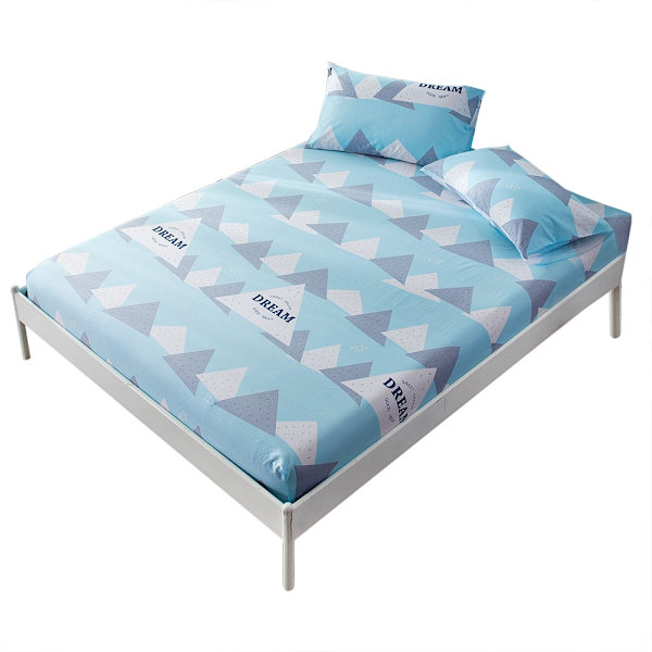 100% Bomulls Mjuk Bekväm Andningsbar Stretchlakan (150*200cm)